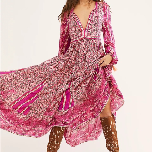 Free People - Happy Feelings Midi Dress - Picture 5 of 7
